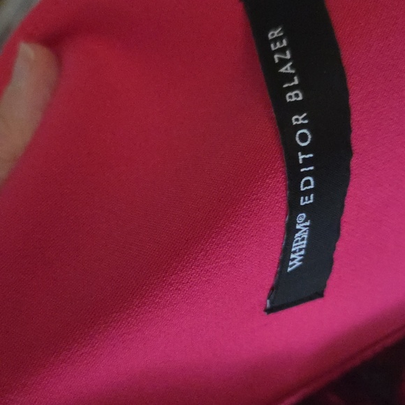 White House Black Market Vibrant Pink Blazer - Picture 5 of 8